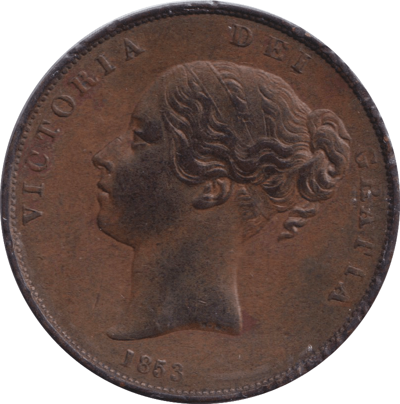 1853 PENNY ( AUNC ) - PENNY - Cambridgeshire Coins