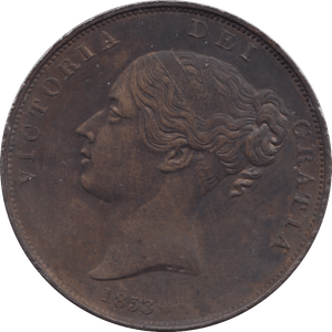 1853 PENNY ( EF ) - PENNY - Cambridgeshire Coins