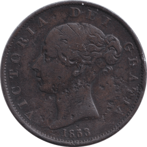 1853 PENNY ( FINE ) - HALFPENNY - Cambridgeshire Coins