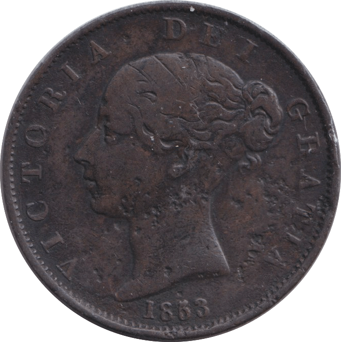 1853 PENNY ( FINE ) - HALFPENNY - Cambridgeshire Coins