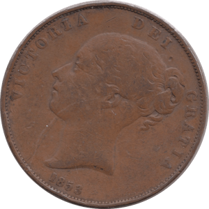1853 PENNY ( FINE ) - Penny - Cambridgeshire Coins