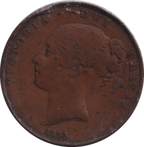 1853 PENNY ( FINE ) - PENNY - Cambridgeshire Coins