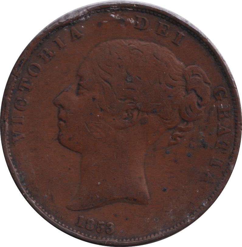 1853 PENNY ( FINE ) - PENNY - Cambridgeshire Coins