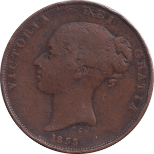1853 PENNY ( FINE ) - WORLD COINS - Cambridgeshire Coins