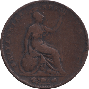 1853 PENNY (FINE) - PENNY - Cambridgeshire Coins