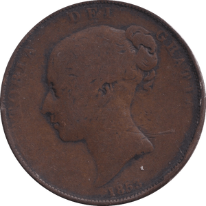 1853 PENNY (FINE) - PENNY - Cambridgeshire Coins