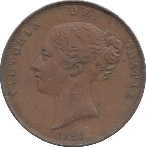 1853 PENNY ( GVF ) - PENNY - Cambridgeshire Coins