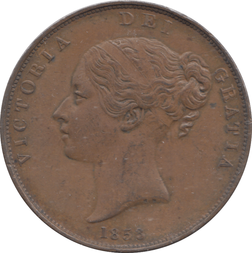 1853 PENNY ( GVF ) - PENNY - Cambridgeshire Coins