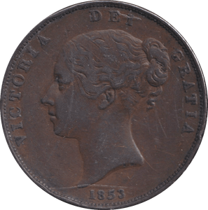 1853 PENNY ( GVF ) - PENNY - Cambridgeshire Coins