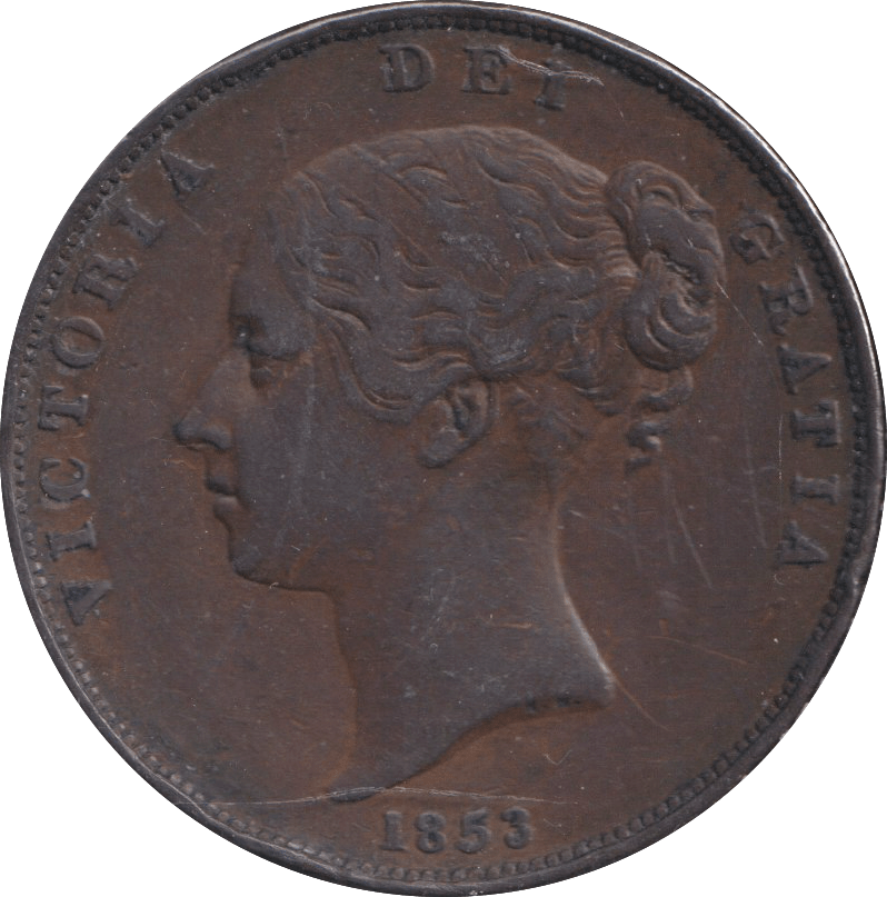 1853 PENNY ( GVF ) - PENNY - Cambridgeshire Coins