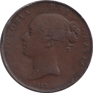 1853 PENNY ( NF ) - PENNY - Cambridgeshire Coins