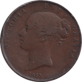 1853 PENNY ( NF ) - PENNY - Cambridgeshire Coins