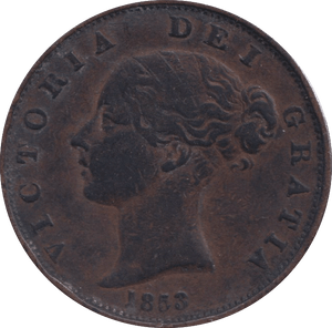 1853 PENNY VICTORIA ( GVF ) - PENNY - Cambridgeshire Coins