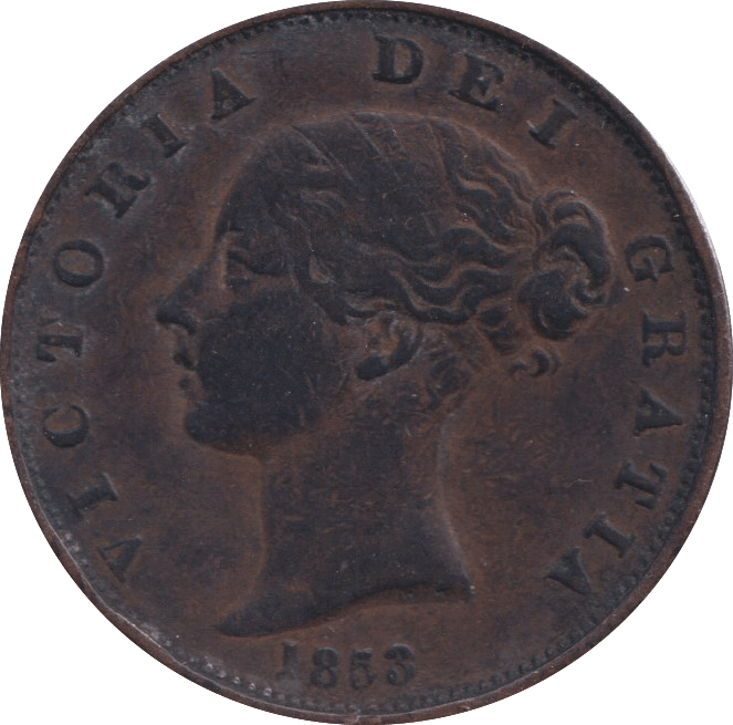 1853 PENNY VICTORIA ( GVF ) - PENNY - Cambridgeshire Coins