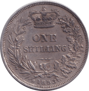 1853 SHILLING ( AUNC ) 2 - SHILLING - Cambridgeshire Coins
