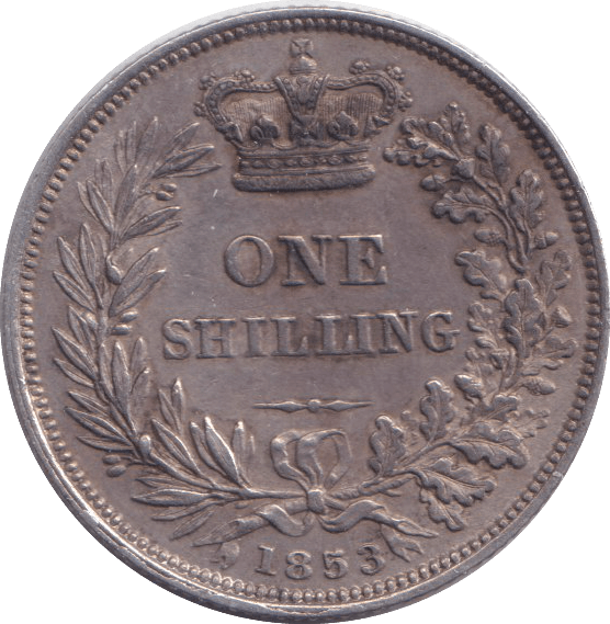 1853 SHILLING ( AUNC ) 2 - SHILLING - Cambridgeshire Coins