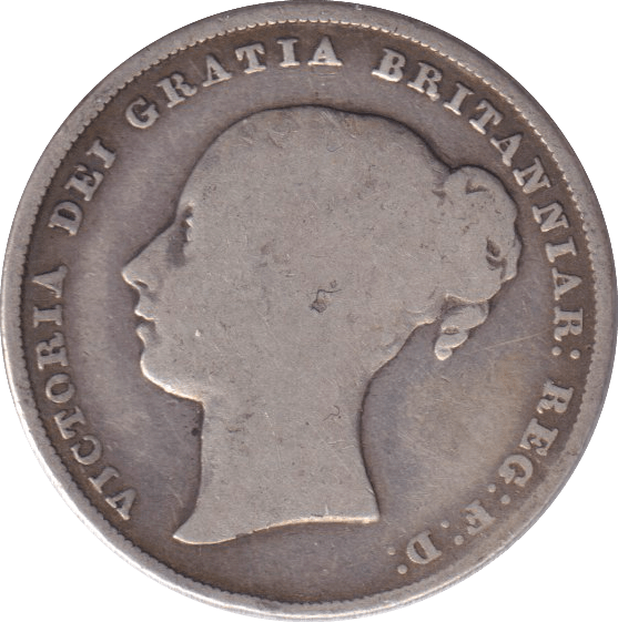 1853 SHILLING ( FAIR ) - SHILLING - Cambridgeshire Coins