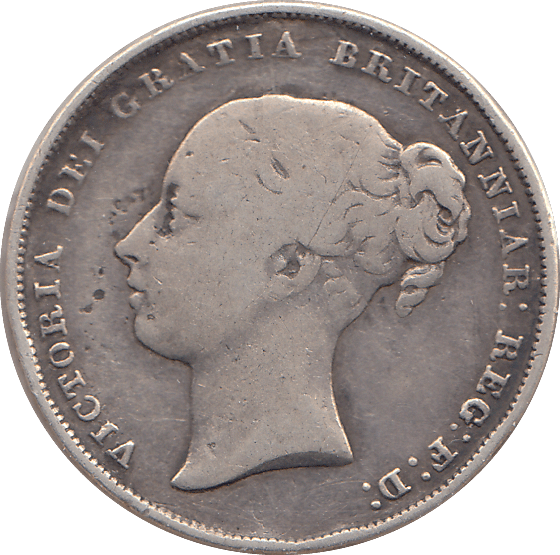1853 SHILLING ( FINE ) - SHILLING - Cambridgeshire Coins