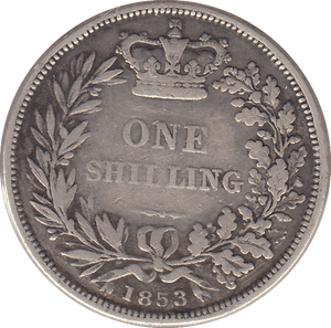 1853 SHILLING ( FINE ) - SHILLING - Cambridgeshire Coins
