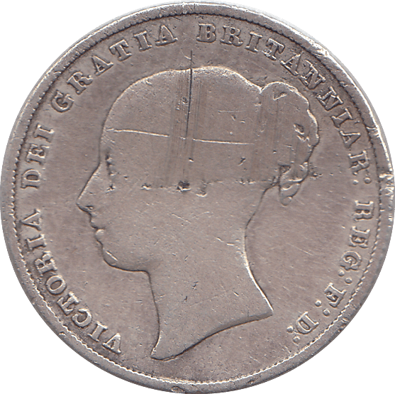 1853 SHILLING ( NF ) - SHILLING - Cambridgeshire Coins