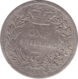 1853 SHILLING ( NF ) - SHILLING - Cambridgeshire Coins