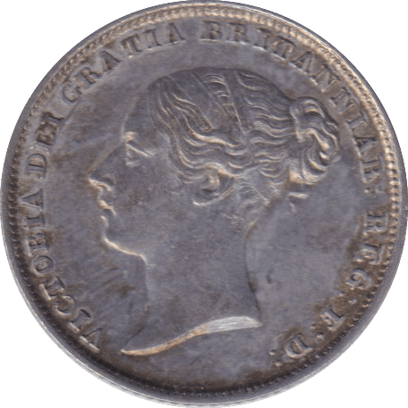 1853 SIXPENCE ( EF ) - SIXPENCE - Cambridgeshire Coins