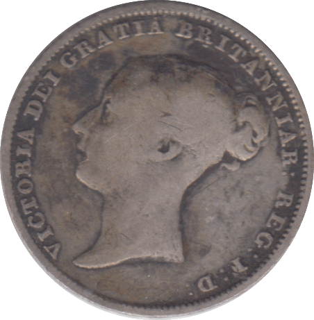 1853 SIXPENCE ( FINE ) - SIXPENCE - Cambridgeshire Coins