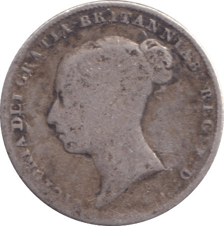 1853 SIXPENCE (NF) - SIXPENCE - Cambridgeshire Coins