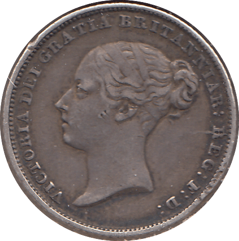 1853 SIXPENCE ( VF ) - SIXPENCE - Cambridgeshire Coins