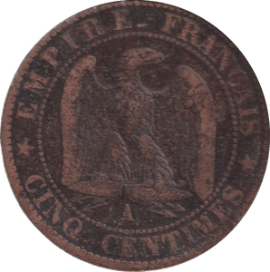 1854 5 CENTS FRANCE - WORLD COINS - Cambridgeshire Coins