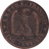 1854 5 CENTS FRANCE - WORLD COINS - Cambridgeshire Coins