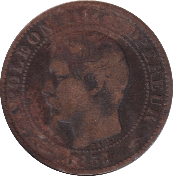 1854 5 CENTS FRANCE - WORLD COINS - Cambridgeshire Coins