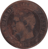 1854 5 CENTS FRANCE - WORLD COINS - Cambridgeshire Coins