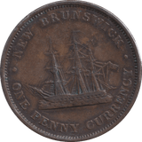 1854 CANADA PENNY BANK TOKEN - PENNY TOKEN - Cambridgeshire Coins