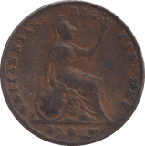 1854 FARTHING ( F ) - FARTHING - Cambridgeshire Coins