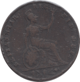 1854 FARTHING ( FINE ) - FARTHING - Cambridgeshire Coins