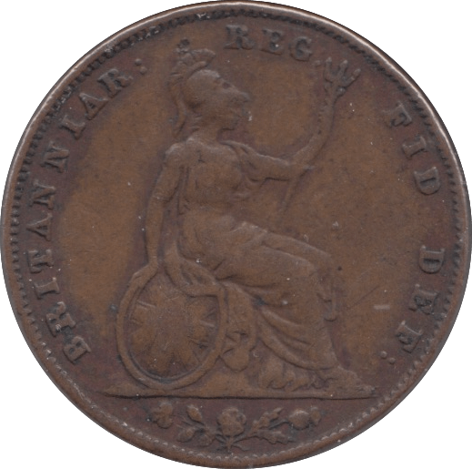 1854 FARTHING ( FINE ) - Farthing - Cambridgeshire Coins