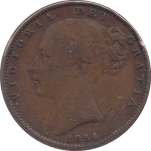 1854 FARTHING ( FINE ) - Farthing - Cambridgeshire Coins