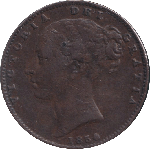 1854 FARTHING ( GF ) - FARTHING - Cambridgeshire Coins