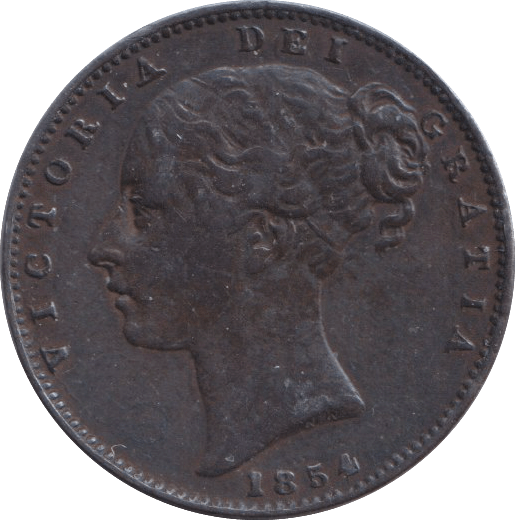 1854 FARTHING ( GVF ) - FARTHING - Cambridgeshire Coins