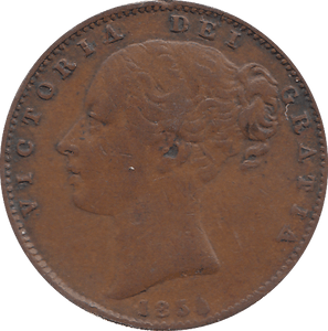 1854 FARTHING ( GVF ) - FARTHING - Cambridgeshire Coins