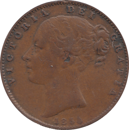 1854 FARTHING ( GVF ) - FARTHING - Cambridgeshire Coins