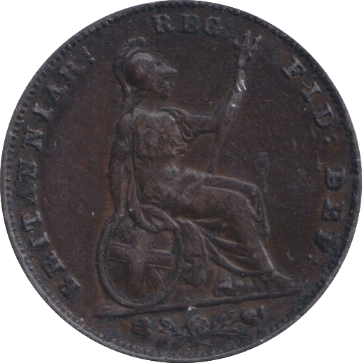 1854 FARTHING ( GVF ) - FARTHING - Cambridgeshire Coins