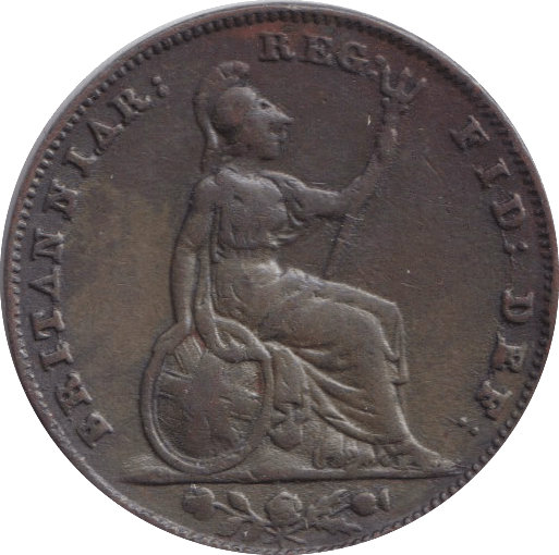 1854 FARTHING ( GVF ) - FARTHING - Cambridgeshire Coins