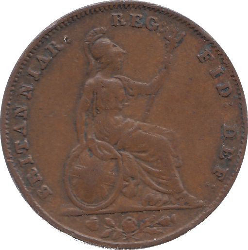 1854 FARTHING ( GVF ) - FARTHING - Cambridgeshire Coins
