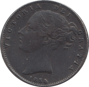 1854 FARTHING ( VF ) - HALFPENNY - Cambridgeshire Coins