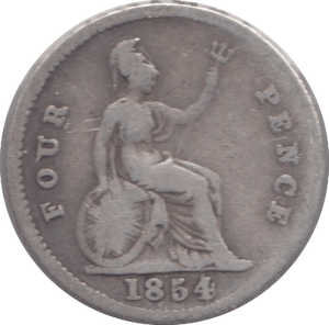 1854 FOURPENCE ( FAIR ) - Fourpence - Cambridgeshire Coins