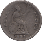 1854 FOURPENCE ( FAIR ) - Fourpence - Cambridgeshire Coins
