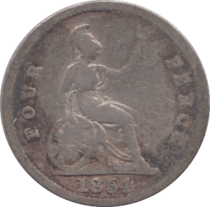 1854 FOURPENCE ( FAIR ) - Fourpence - Cambridgeshire Coins