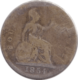 1854 FOURPENCE ( FAIR ) - SIXPENCE - Cambridgeshire Coins